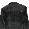 Vintage black Global Identity Leather Jacket - womens medium