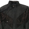 Vintage black Winlit Leather Jacket - womens x-large