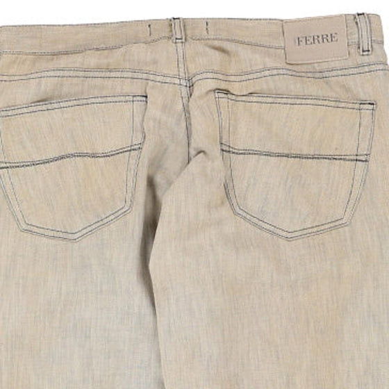 Vintage beige Ferre Jeans - mens 36" waist