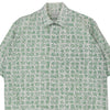 Vintage green Benetton Short Sleeve Shirt - mens small