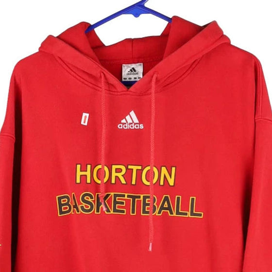 Vintage red Horton Basketball Adidas Hoodie - mens large