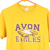 Vintage yellow Avon Eagles Jerzees T-Shirt - mens medium