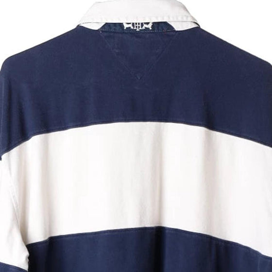 Vintage navy Tommy Hilfiger Rugby Shirt - mens xx-large