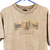 Vintage brown Oregon Prairie Mountain T-Shirt - mens medium