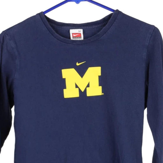Vintage navy Age 10-12 Michigan Wolverines Nike Long Sleeve T-Shirt - boys medium