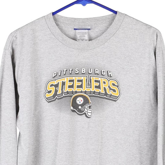 Vintage grey Age 10-12 Steelers Reebok Sweatshirt - boys x-large
