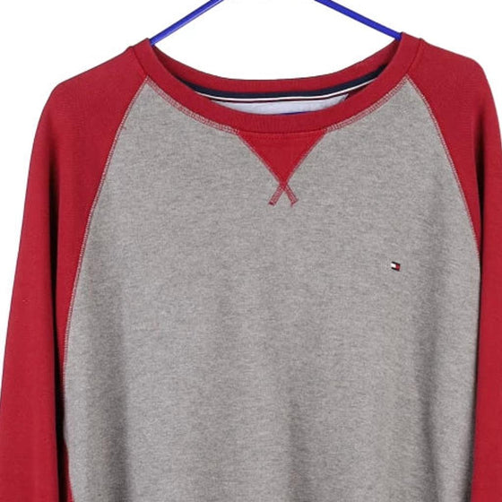 Vintage grey Tommy Hilfiger Sweatshirt - mens xx-large