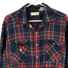 Vintage navy St. Johns Bay Flannel Shirt - mens x-large