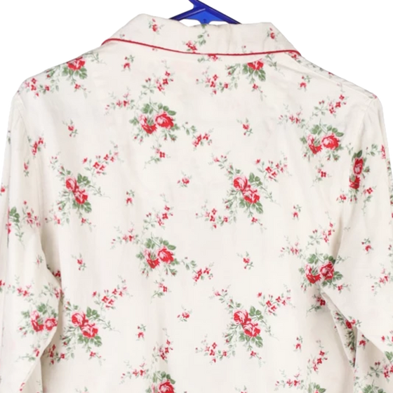 Vintage white Ralph Lauren Patterned Shirt - womens medium