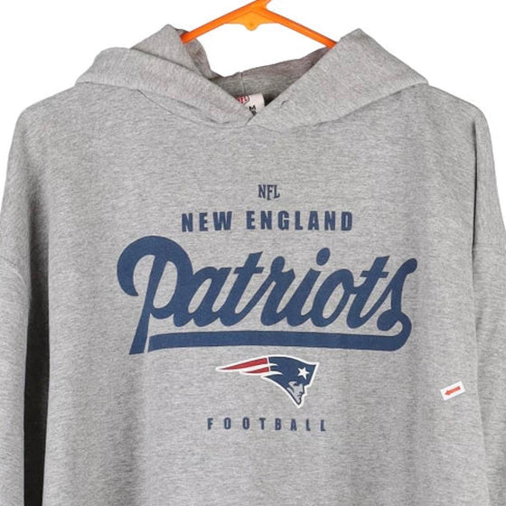 Vintage grey New England Patriots N.F.L. Team Apparel Hoodie - mens large