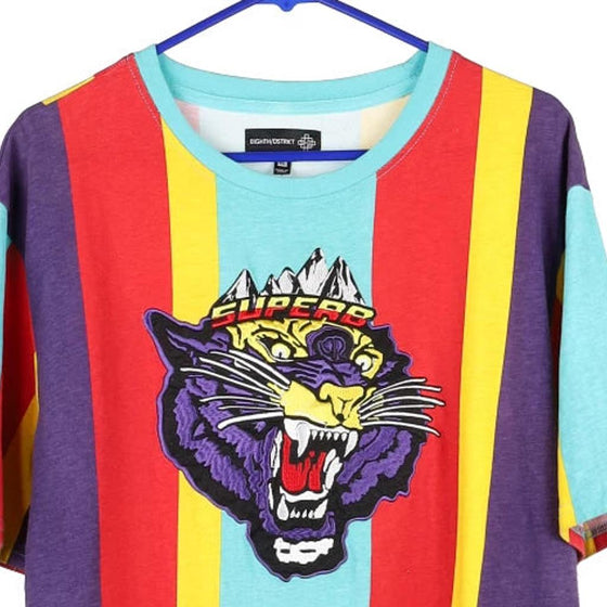 Vintage multicoloured 8Th Dstrkt T-Shirt - mens x-large