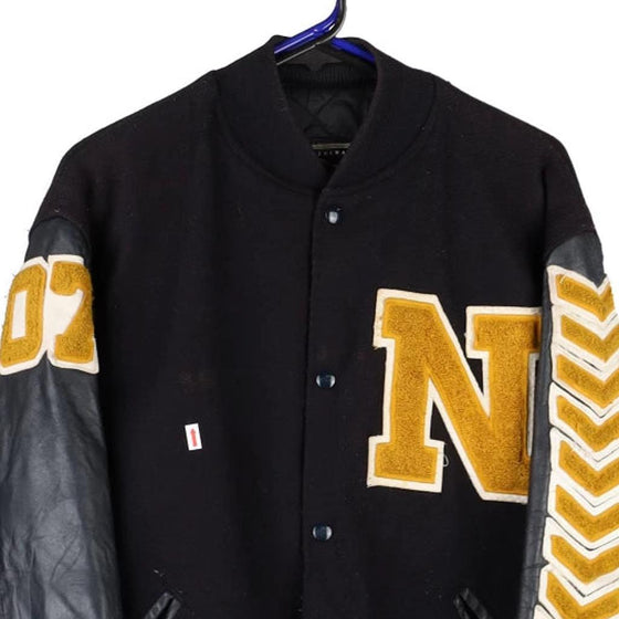 Vintage navy Holloway Varsity Jacket - mens large