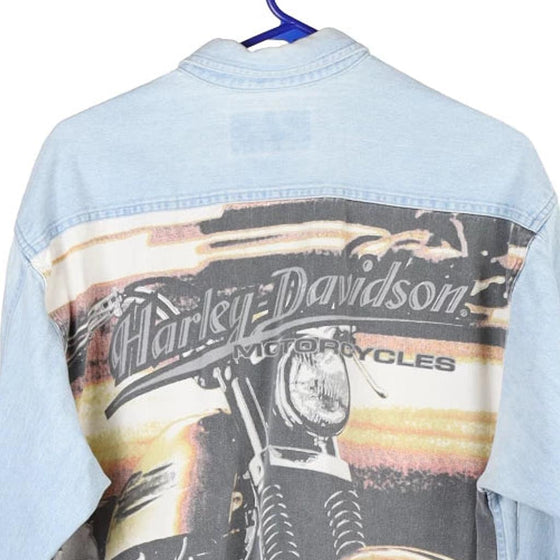 Vintage blue Harley Davidson Denim Shirt - mens large