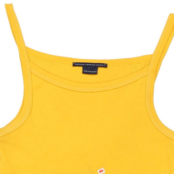 Vintage yellow Ralph Lauren Sport Strap Top - womens medium