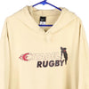 Vintage yellow Citadel Rugby Nike Hoodie - mens x-large