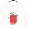 Vintage white Amy & Eve Fruit Of The Loom T-Shirt - mens x-large