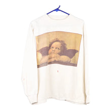  Vintage white Oneita Long Sleeve T-Shirt - mens x-large