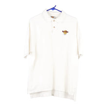  Vintage white Banff Hard Rock Cafe Polo Shirt - mens x-large