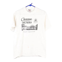  Vintage white Downton Keene Oneita T-Shirt - mens medium