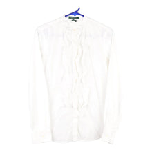  Vintage white Lauren Ralph Lauren Collarless Shirt - womens medium