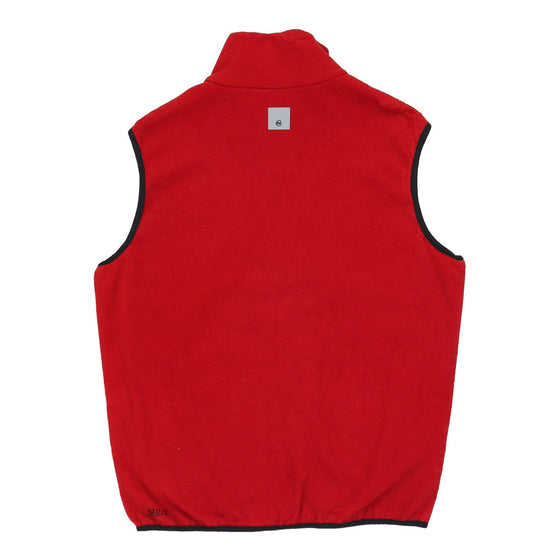 Vintage Nautica Fleece Gilet - XL Red Polyester fleece gilet Nautica   