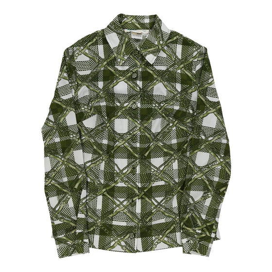 Vintage Trevira Shirt - Small Green Polyester shirt Trevira   