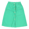 Vintage Unbranded Skirt - Small UK 8 Green Cotton skirt Unbranded   