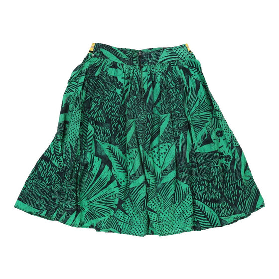 Vintage Sportstaff Skirt - Small UK 8 Green Cotton skirt SportStaff   