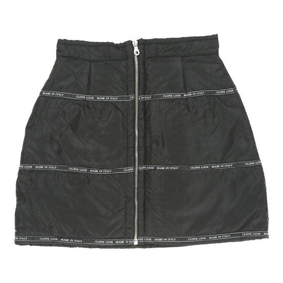 Vintage Clone Look Skirt - XS UK 6 Black Polyester skirt Clone Look   