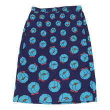  Vintage Scherrer Boutique Skirt - Medium UK 12 Blue Cotton skirt Scherrer Boutique   