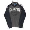 Vintage Champion Zip Up - Small Grey Cotton zip up Champion   