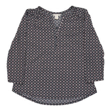  Pre-Loved H&M Blouse - Medium Navy Cotton blouse H&M   