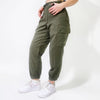 Vintage Double Knee Unbranded Cargo Trousers - 32W UK 12 Khaki Cotton cargo trousers Unbranded   
