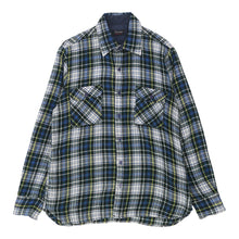 Vintage Arrow Flannel Shirt - Medium Blue Cotton flannel shirt Arrow   