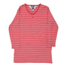  Tommy Hilfiger Striped T-Shirt Dress - XL Red Cotton t-shirt dress Tommy Hilfiger   