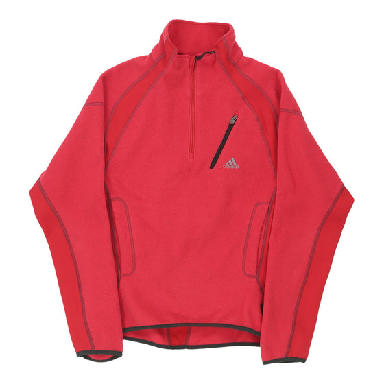 Vintage Adidas Fleece - Medium Red Polyester fleece Adidas   