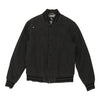 Vintage Primark Baseball Jacket - Medium Black Polyester baseball jacket Primark   