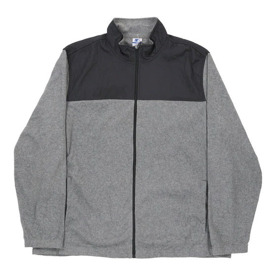 Starter Fleece Jacket - 2XL Grey Polyester fleece jacket Starter   
