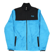  Vintage Fila Fleece Jacket - Small Blue Polyester fleece jacket Fila   
