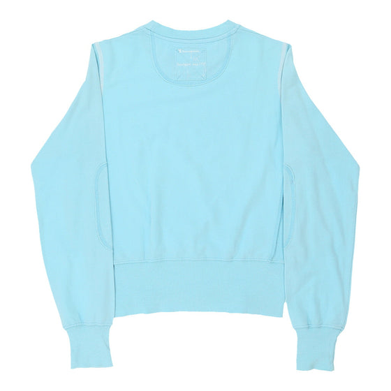 Vintage Champion Sweatshirt - Small Blue Cotton Blend sweatshirt Champion   