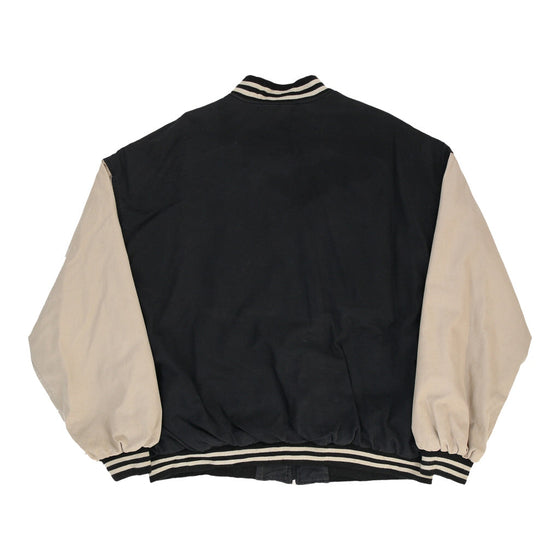 Vintage Unbranded Varsity Jacket - XL Black Cotton varsity jacket Unbranded   