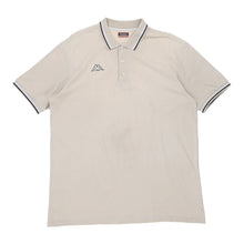  Vintage Kappa Polo Shirt - 3XL Cream Cotton polo shirt Kappa   