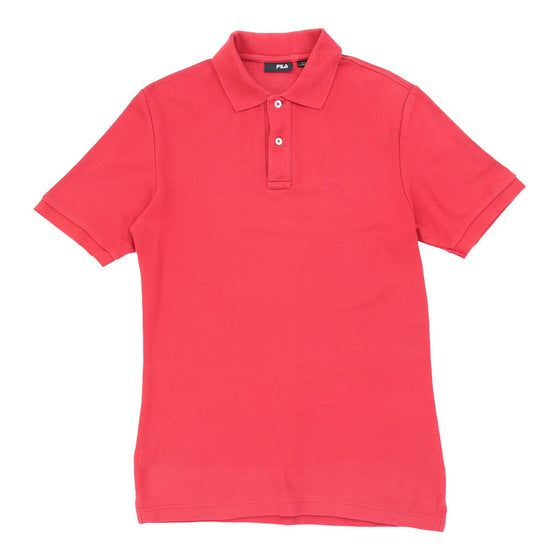 Vintage Fila Polo Shirt - Medium Red Cotton polo shirt Fila   