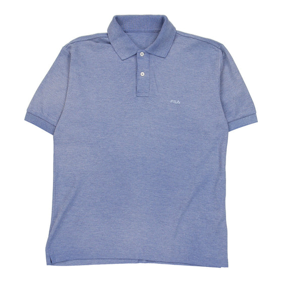 Fila Polo Shirt - Large Blue Cotton polo shirt Fila   