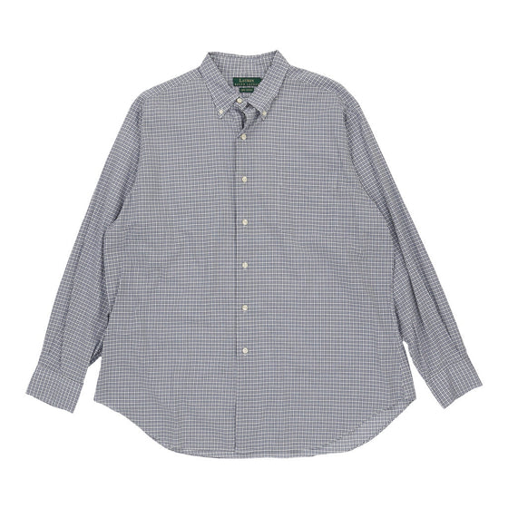 Ralph Lauren Checked Shirt - XL Blue Cotton shirt Ralph Lauren   