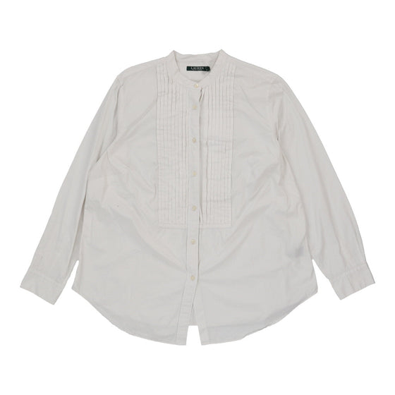Ralph Lauren Collarless Shirt - XL White Cotton collarless shirt Ralph Lauren   