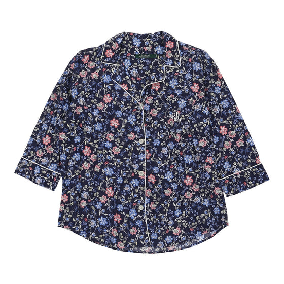 Ralph Lauren Floral Patterned Shirt - Large Black Cotton patterned shirt Ralph Lauren   