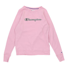  Champion Spellout Sweatshirt - Medium Pink Cotton sweatshirt Champion   