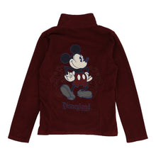  Mickey Mouse Disney Cartoon Fleece - XS Burgundy Polyester fleece Disney   
