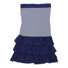  Melrose Strapless Dress - Medium Blue Cotton strapless dress Melrose   